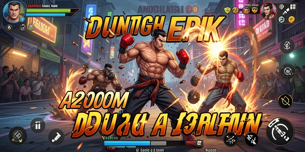 Tampilan gameplay A200M yang mendebarkan dengan karakter beraksi.
