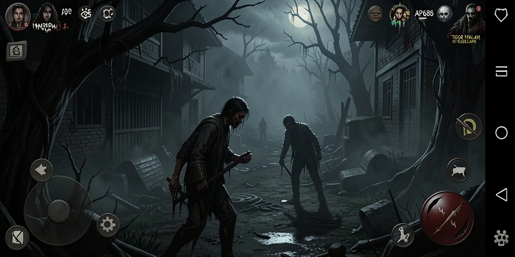 Screenshot dari gameplay mencekam dalam AP686