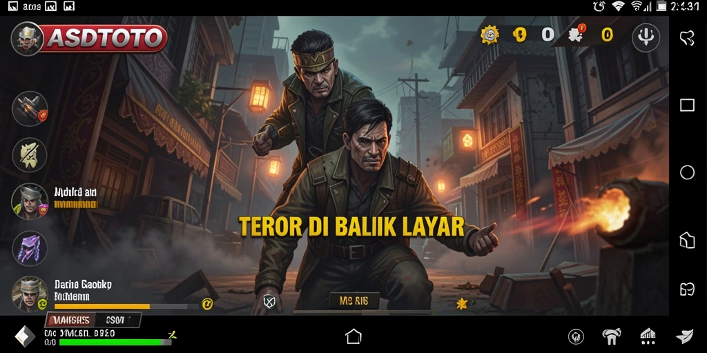 Tampilan gameplay menegangkan dengan suasana horor yang kental.