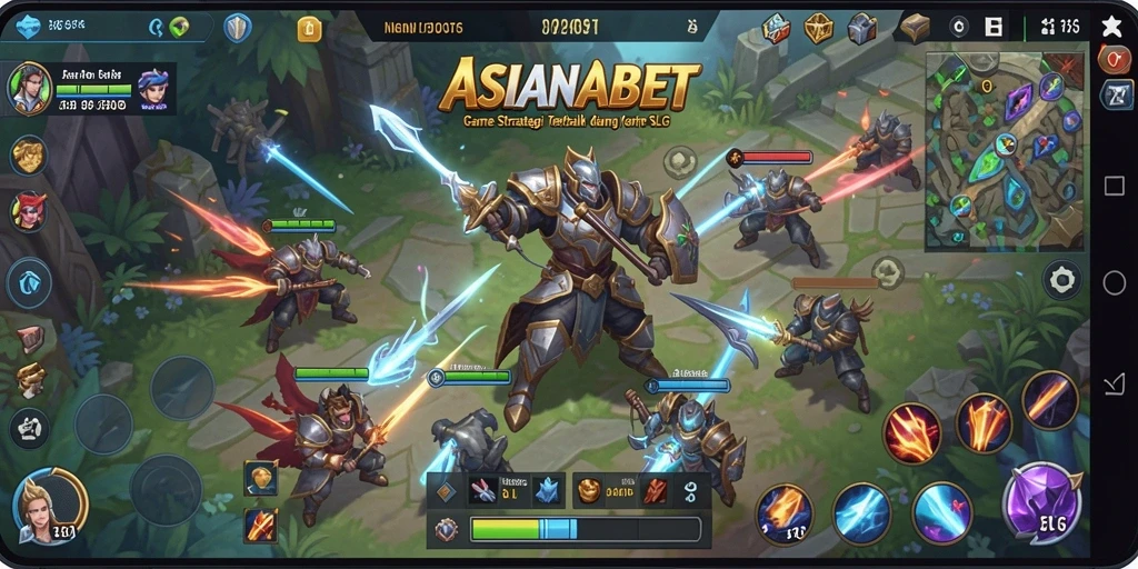 Tampilan utama gameplay ASIANABET yang mendebarkan dan strategis.