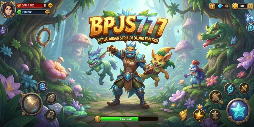 Tampilan gameplay BPJS777 dengan pemandangan petualangan menarik.