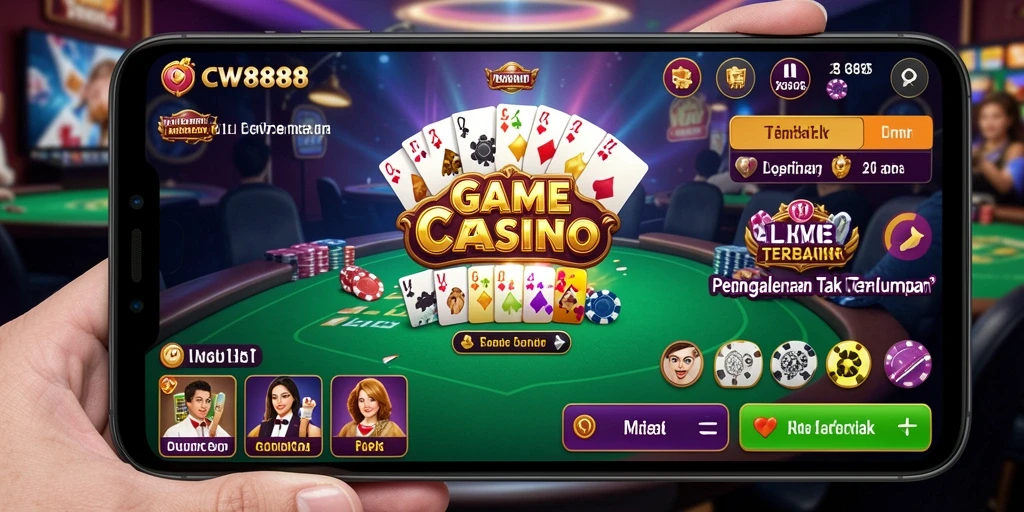 Gameplay seru di CW8888 dengan dealer langsung.