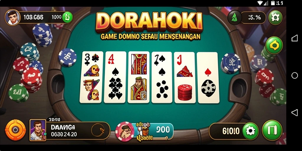 Gameplay Domino yang seru dan menarik di DORAHOKI.