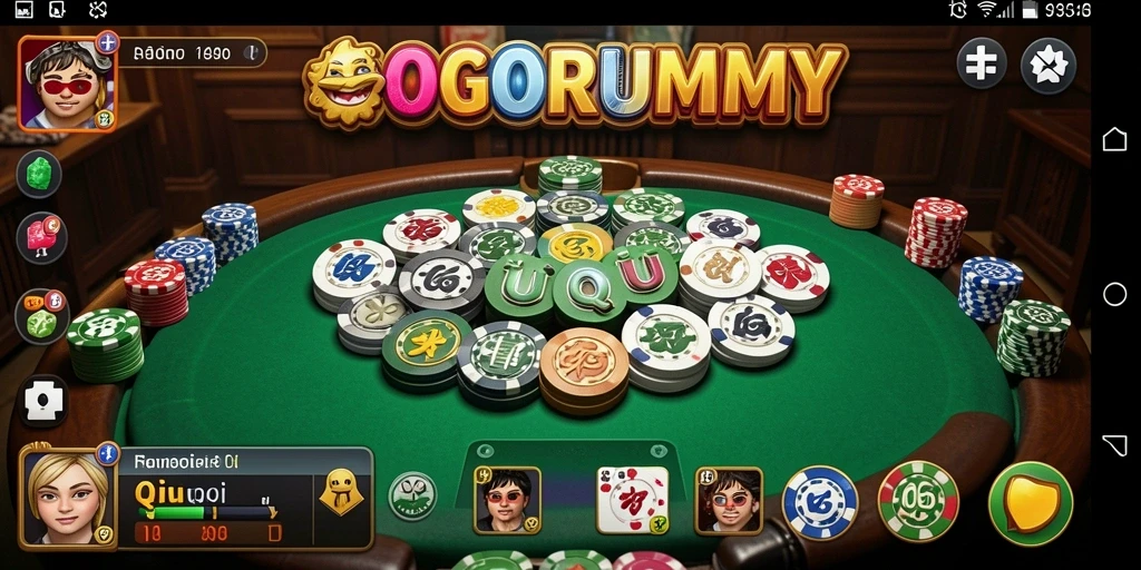 Tampilan gameplay seru dalam GOGORUMMY yang menghentak.