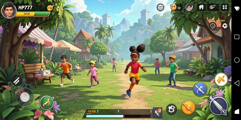 Screenshot utama HP777 menampilkan gameplay yang imersif dan menyenangkan.