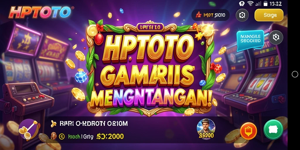 Tampilan gameplay HPTOTO yang penuh warna dan dinamis.