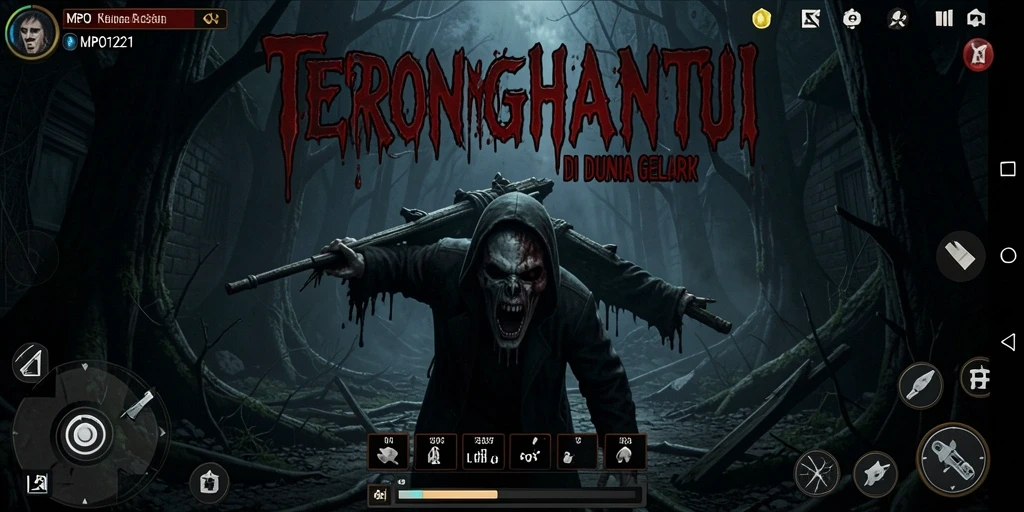 Screenshot menampilkan gameplay MPO1221 dengan suasana Horror yang menegangkan.
