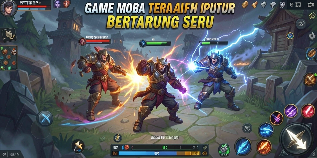 Gameplay seru dalam PETIRRP dengan karakter unik dan strategi tim.
