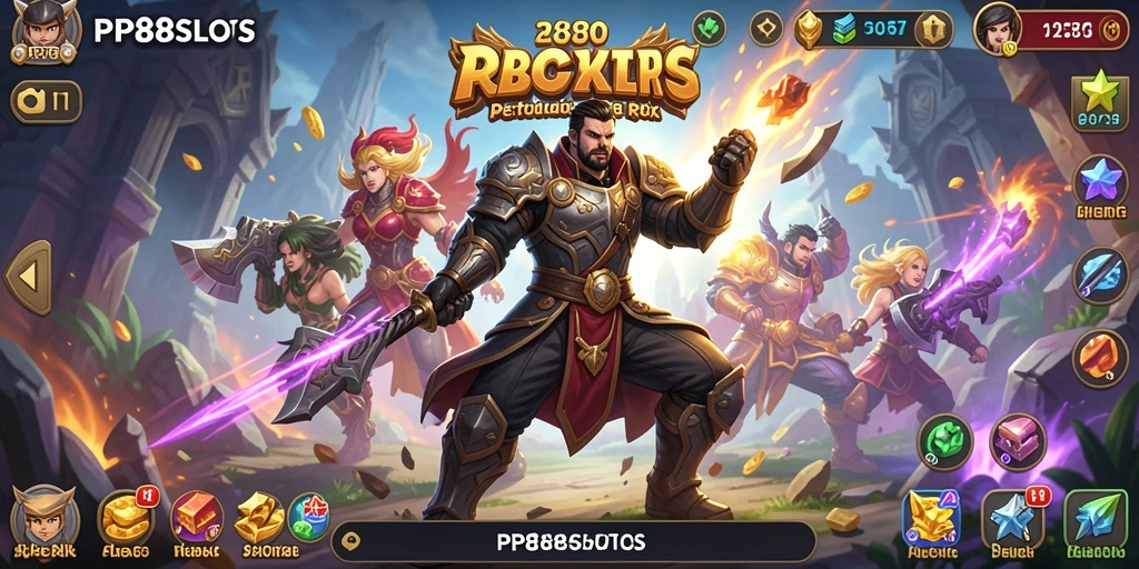 Tangkapan layar dari gameplay seru PP88SLOTS dengan aksi RPG yang mendebarkan.