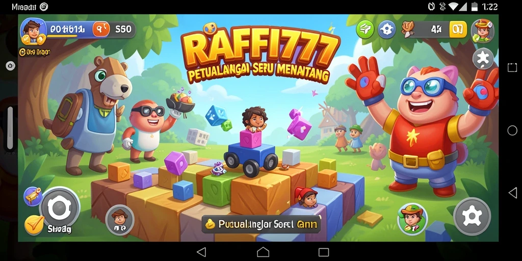 Screenshot utama RAFFI777 menampilkan gameplay Puzzle yang menantang.