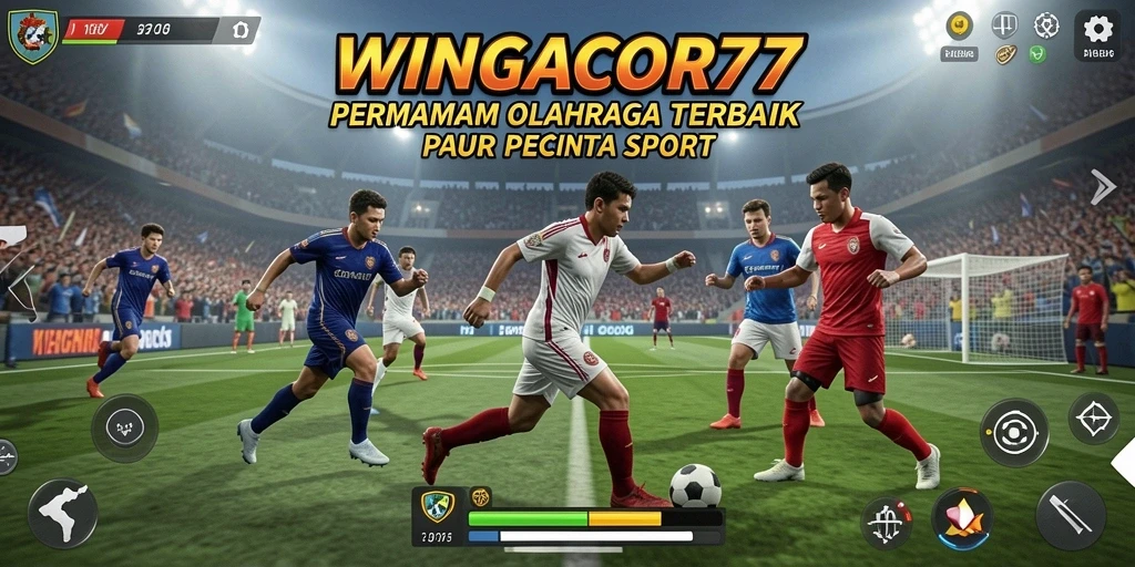 Screenshot gameplay <strong>WINGACOR77</strong> menampilkan aksi olahraga seru dan interaktif.